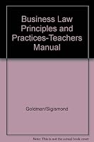 Business Law Principles and Practices-Teachers Manual 0395298997 Book Cover