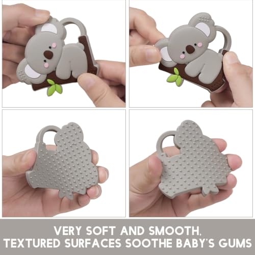 Image of Baby Silicone Koala Teether,Sensory Chew Toys