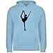 Produktbild Sport Kind - Eiskunstläuferin Einzellaufen - 152 (12/13 Jahre) - Hellblau - Winter - JH001K - Kinder Hoodie