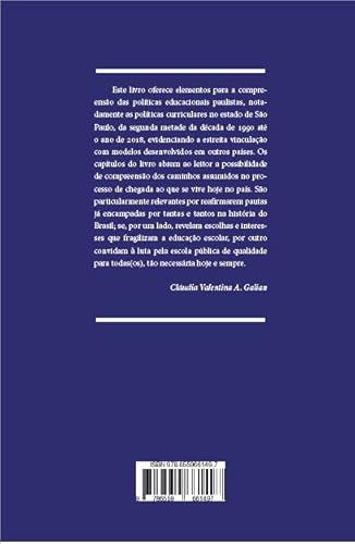 Políticas Curriculares na Rede Estadual Paulista 1995-2018