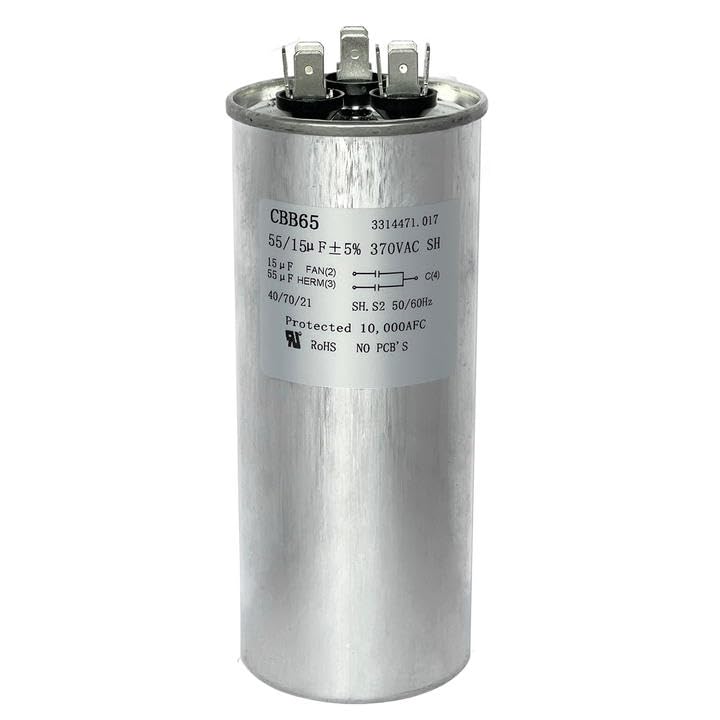 Amazon.com: 3314471.017 Capacitor 55+15 uF ±6% 370/440V RV Air