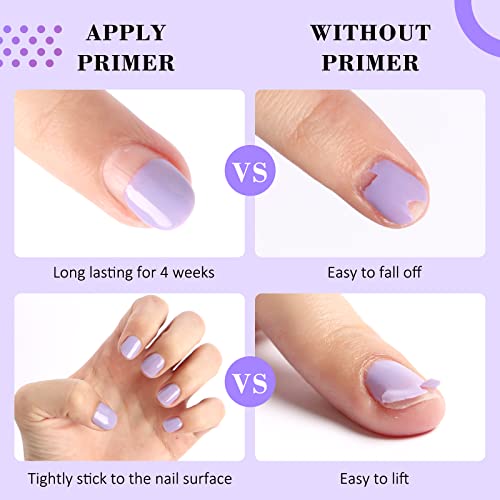 Ejiubas Short Almond Nail Tips Nail Primer And Dehydrator #TOP4
