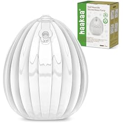 haakaa Shell Breast Pump,Wearable Manual Breast Pump,75ml-1PC | Hands Free, Passive Silicone Breastmilk Collection for Nursing Mom, Breastfeeding Leak Catcher