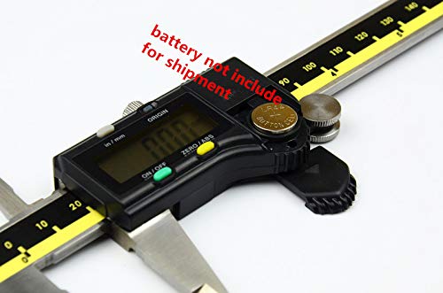 Calibres Digitales Vernier 1 unids 150 mm 200 mm 300 mm Modo de Origen Calibrador Digital Acero Inoxidable Vernier ELECTRONAL Caliper Caliper MICROMETO + Caja (Color : 0-150mm 6inch)