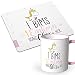 Produktbild JUNIWORDS Tasse + Mousepad im Set, Halo i bims 1 Einhorn vong Glitta her