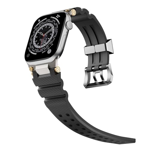 Apple Watch Band S10 46mm bracelet montre caoutchouc 45mm 44mm