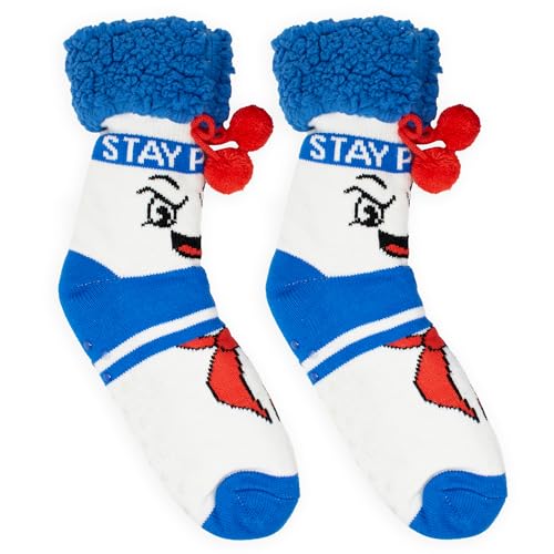 Image of Ripple Junction Ghostbusters Adult Movie Soft Sherpa Crew Sleep Socks