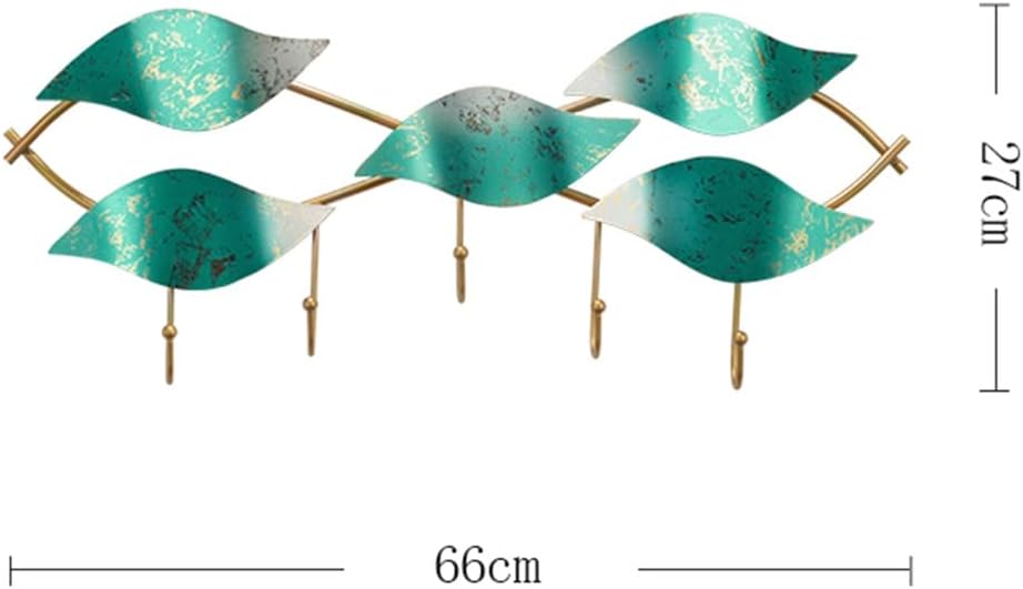 Creative Wall Hook Bathroom Coat Storage Rack Entrance Metal Shelf Door Key Hanger