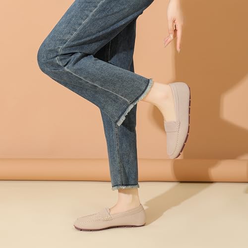 Image of Loafer Shoes for Women Comfortable Casual Women's Loafer Shoes Flat Shoes