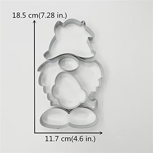 Keniao Easter Gnome Puzzle Cookie Cutters, 7.3" Tall, 5 Pcs, Stainless Steel, By J.cookies (Easter) #TOP3