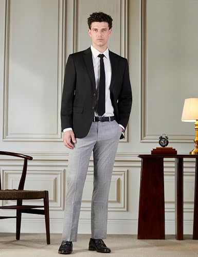 Image of Arrow Men Tapered fit Polyester CheckedMid-Rise waistTrousers