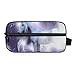 Produktbild LUPINZ Majestic Unicorn Sparkling Feries With Purple Flowers Kosmetiktasche Travel Kulturbeutel Bad Aufbewahrungstasche