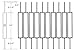 T81 - Iron Balusters - Single Rectangle - Hollow - 44 in X 1/2 in Square - Box of 10 (Satin Black)