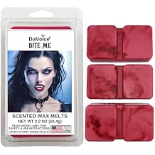 DaVoice Bite Me Wax Melts Cherry Citrus Fruit Punch Scented Wax Cubes, Long Lasting Soy Blend Melts for Warmers, Vampire Theme Gothic Decor 6-Cubes, 2.2 oz