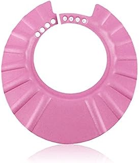 Baby Safe Shampoo Shower Bathing Protection Soft Shower Cap Hat Wash Hair Shield for Children Kids (Pink)