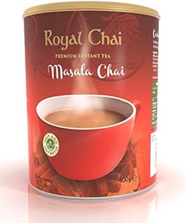Royal Chai | Cardamom Sweetened Tub | 400 g (Pack of 1) | Premium Instant Chai | Makes 20 cups