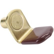 دعم الرف الزجاجي ، نمط القوس ، نحاس مع كم بني ، 1/4 "50