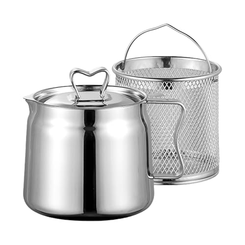 Bouilloire en acier inoxydable avec panier et couvercle - 2