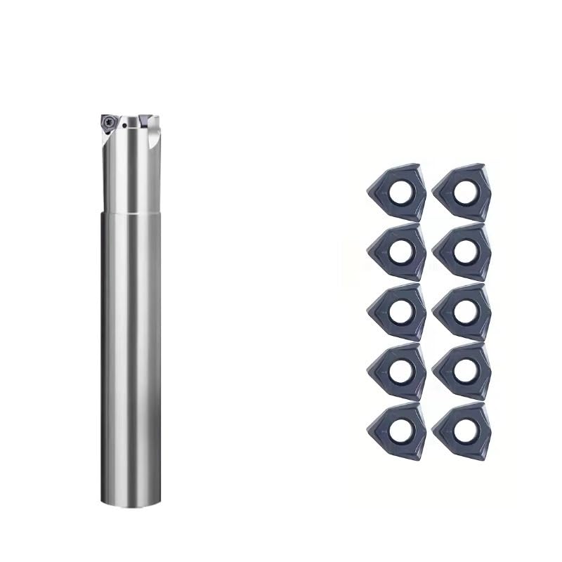 Werkzeughalter Fräserstange MFWN-Serie 90 Grad doppelseitig CNC C16 C20/25/32 Schnellvorschub Präzisionsbearbeitung 10 Stück Einsatz WNMU040304(SET,MFWN06-C32-35-160-3T)