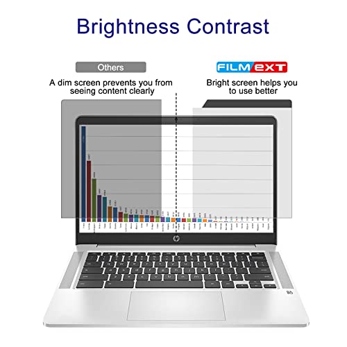 Filmext 14 Inch 16:9 Laptop Privacy Screen Protector Filter Magnetic Installation Bubble-Free Compatible With Hp/Dell/Acer/Samsung/Lenovo/Asus/Toshiba #TOP5