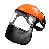 Fonction casque forestier : équipé d'une visière solaire en maille métallique qui peut être ajustée pour une couverture optimale contre les débris volants pendant que vous travaillez.