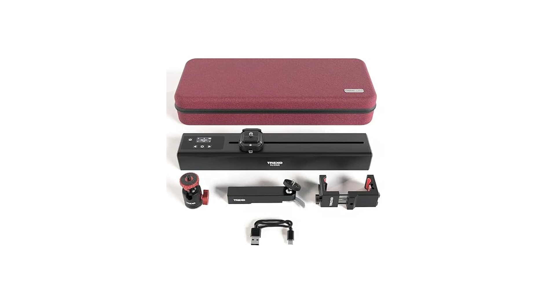 Trexo スライダーハンドル　+ パン&チルトモジュール Trexo Slider｜小型＆軽量！電動カメラスライダーでプロ顔負けの