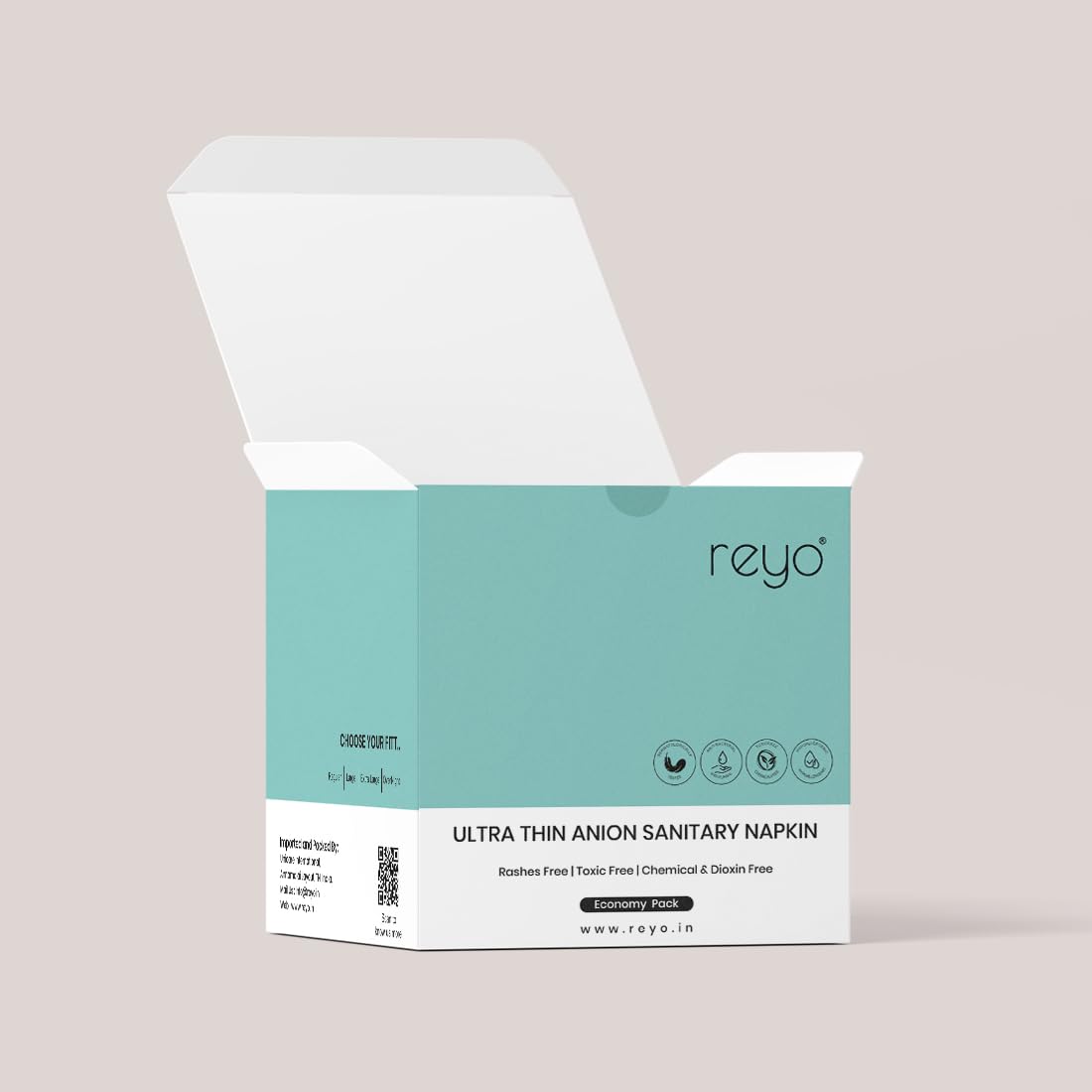 Buy Reyo Ultra Thin Anion Sanitary Napkin Economy (M,L,XL,XXL) 55 Pads