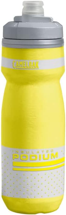 CamelBak Podium Chill Insulated Bike Water Bottle 21 oz, Reflective Yellow