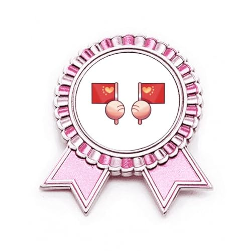 Broche drapeau de la Chine en métal badge pin's rouge de taille M
