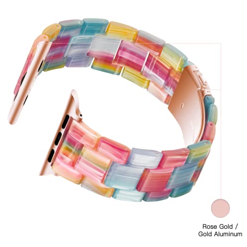 Image of Light House Apple Watch Bands-Fashion Lightweight Resin iWatch Bands for Women Men 38mm /40mm /41mm /42mm(Series 11 10), 49mm /46mm /45mm /44mm /42mm(S 3 2 1), Compatible with Apple Watch Series 11 SE 10 9 8 7 6 5 4 3 Ultra