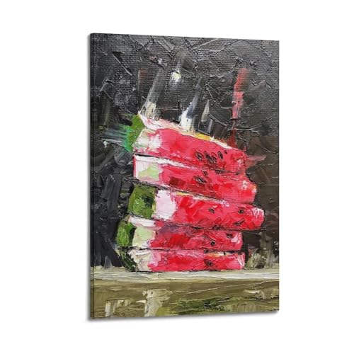 Art mural pastèque JIDUHON poster moderne toile esthétique peinture 20x30cm