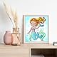 DIAMOND DOTZ DOTZIES 2593211 Original 5D Diamond Painting Set, Meerjungfrau, DIY Diamant-Malerei mit Glitzersteinen, Diamanten-Bastelset für Kinder ab 6 Jahren, Beginner