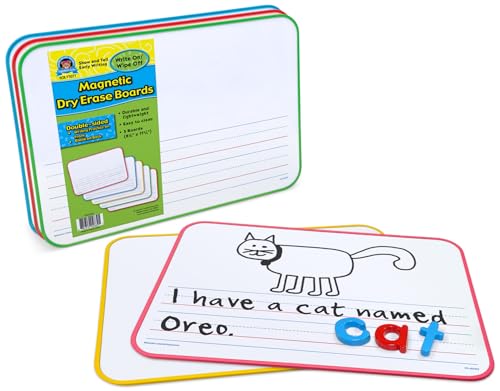 Image of Teacher Created Resources Double-Sided Show and Tell Early Writing Magnetic Dry-Erase Boards (TCR77077)