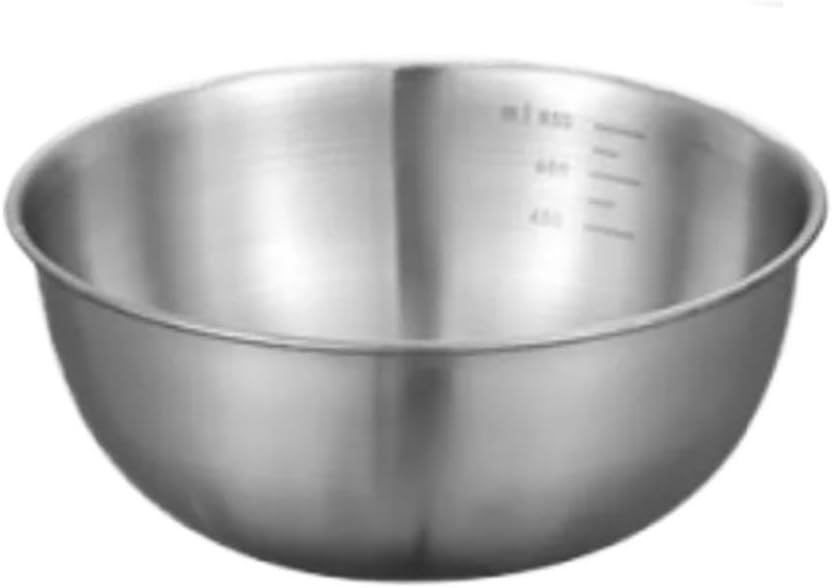 Stainless Steel Mixing Bowl Stainless Steel Bowl Set for Cooking Baking Food Storage Large Capacity Mixing Bowls for Home Kitchen Essentials(Silver S 1pc)