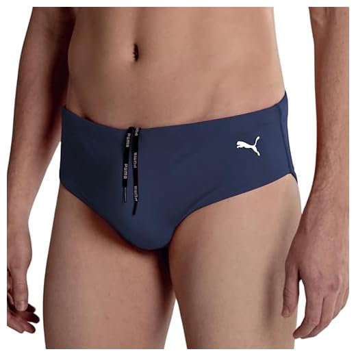 PUMA Sunga Clássica Lisa Puma Proteção Solar Uv50 Praia Piscina Masculino Adulto, Marinho, G