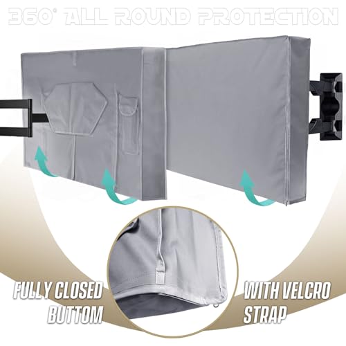 image for IC ICLOVER Outdoor TV Cover 43 Inch, 600D Heavy Duty Weatherproof TV E