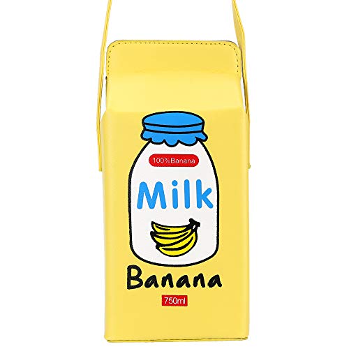 QiMing Chocolate Milk Box Crossbody Purse Bag, PU Mobile Phone Shoulder Bag for Women Girls - Image 6