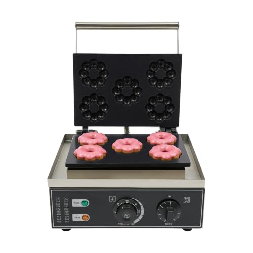 Electric Mini Donut Maker Machine Nonstick Commercial Stainless Steel Doughnut