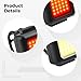 LUMINFLY Quick Release Mini Lights Set, Front and Rear, USB Rechargeable, Cob LEDs, Ipx5 Waterproof, Headlight and Tail Light for Night Riding Security