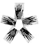 5 Tattoo Henna Reusable Indian Arabian Sticker Stencils