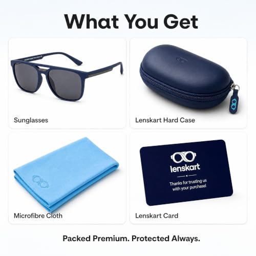 VINCENT CHASE EYEWEAR Vincent Chase By Frame Matte Blue / Lens Grey - Image 7