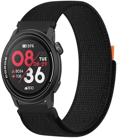 Meliya Nylon Bands Compatible with Coros Pace 3/Apex 2 Pro/Apex Pro/Apex 46mm Watch Band, Soft Nylon Sport Loop Replacement Wristband for Coros Pace 3 Watch