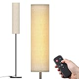 【Moderne Stehlampe & Farbtemperatur 3000K-5500K】Die moderne 12W Stehlampe passt perfekt zu Ihren Möbeln. Der Lampenschirm wird in den Clip im kreisförmigen Rahmen eingeklemmt. Er verleiht Ihrem Raum einen Hauch von künstlerischer Farbe. Die Farbetemperatur der Stehlampe emittieren von 3000K bis 5500K, Drei einstellbare Farbtemperatur für warmes Weiß, natürliches Weiß und kaltes Weißes. Die Stehlampe verfügt über Speicherfunktion, sodass Sie die Helligkeit nicht jedes Mal anpassen müssen.