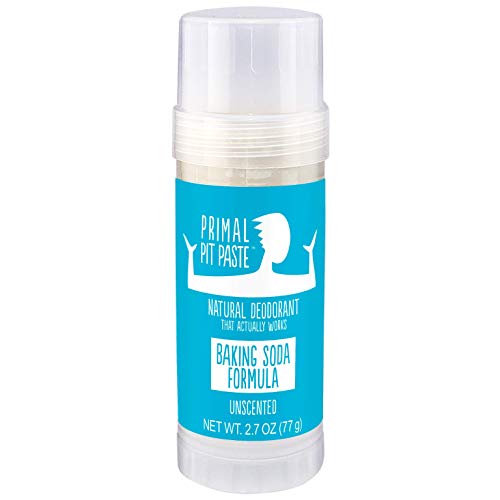 PRIMAL PIT PASTE Deodorant Stick Unscented Natural, 2.7 OZ