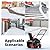 AMERISUN 21-Inch 212cc Gas Snow Blower, Single-Stage Snow Thrower with Recoil Start, 180° Adjustable Chute, 21" Clearing Width, 8-in Wheels, Lightweight Snow Removal for Driveway & Sidewalks
