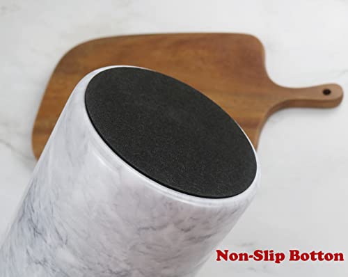 Hillspring Marble Kitchen Utensil Holder For Countertop, Weighted Organizer Crock With Protective Padded Base, Wine Chiller Bucket #TOP5