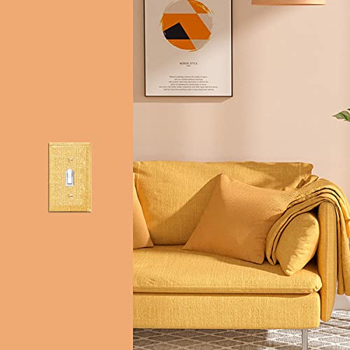 Cubierta de placa de pared dorada con diamantes de imitación para interruptor de luz de salón 4