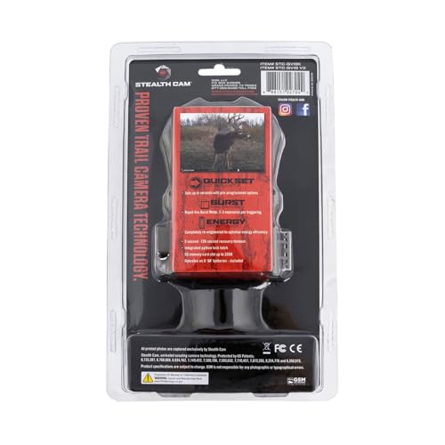 Stealth Cam QV18K Combo Pack - 18MP Photo & 720P Video at 30FPS 0.8 Sec Trigger Speed Wireless Hunting Trail Camera, 8 AA Batteries & 16GB SD Card Included - Thumbnail 4