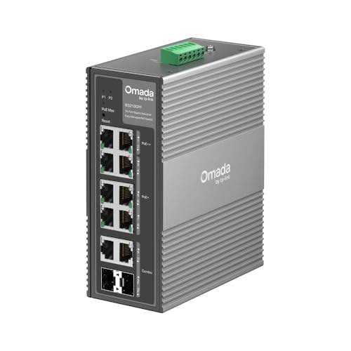 Commutateur industriel 10 ports Gigabit switch PoE++ Omada géré pour réseau de vidéosurveillance IP