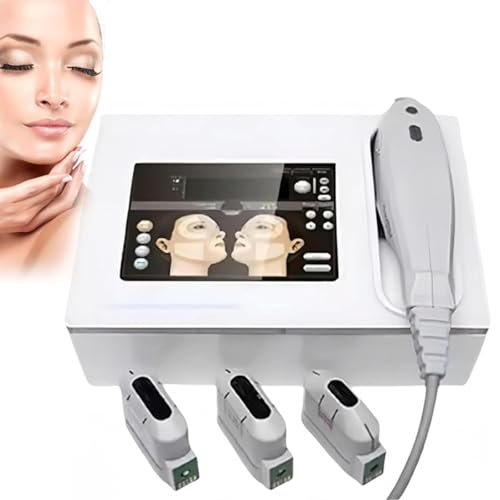 Dispositivo 3D Hifu For Tensar Líneas De Expresión Y Arrugas En La Frente, Profesional Lifting Facial Cuello(3heads)